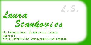laura stankovics business card